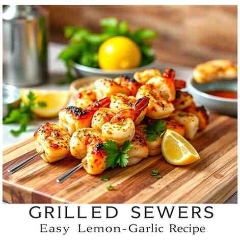 Grill Perfect Seafood Skewers - Easy Lemon-Garlic Recipe